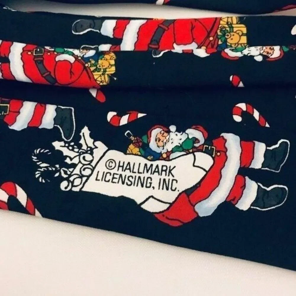 #1723 SANTA WITH GIFT BAG, NECKTIE 56X3.75